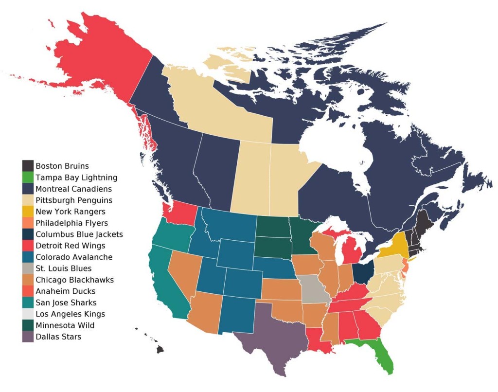 NHL Fandom Map