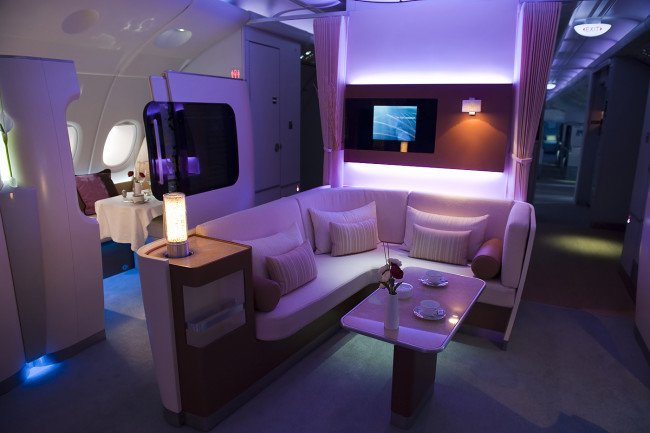 First-class-cabin-on-the-Airbus-A-380-photograph-by-Gregory-Bedenko-1400x932-650x433