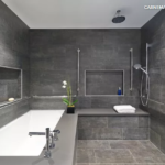 A Barrier-Free Master Bathroom With a Luxurious Feel